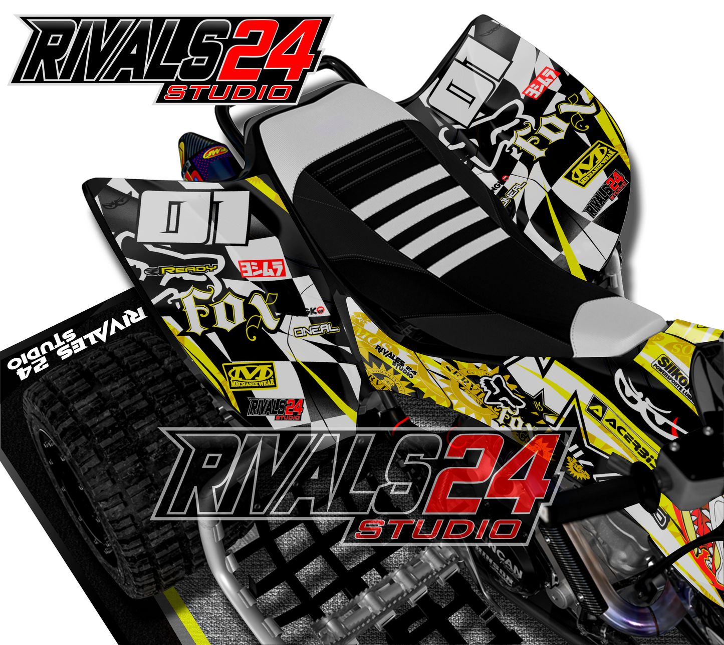 Honda TRX 450R 450ER graphics kit 2004 2005 2006 to 2014 decals