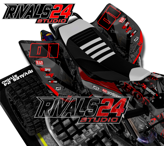 Honda TRX 450R 450ER graphics kit 2004 2005 2006 to 2014 decals