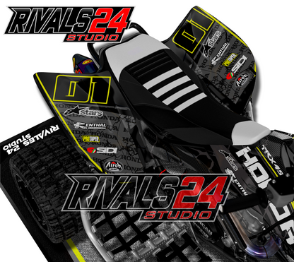 Honda TRX 450R 450ER graphics kit 2004 2005 2006 to 2014 decals