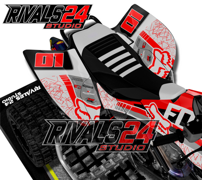 Honda TRX 450R 450ER graphics kit 2004 2005 2006 to 2014 decals