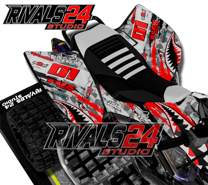 Honda TRX 450R 450ER graphics kit 2004 2005 2006 to 2014 decals