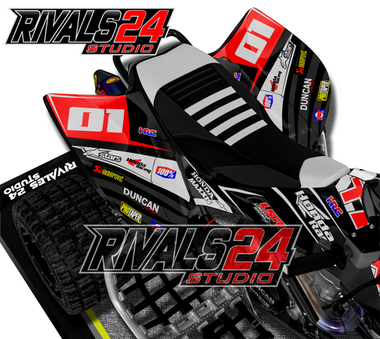 Honda TRX 450R 450ER graphics kit 2004 2005 2006 to 2014 decals