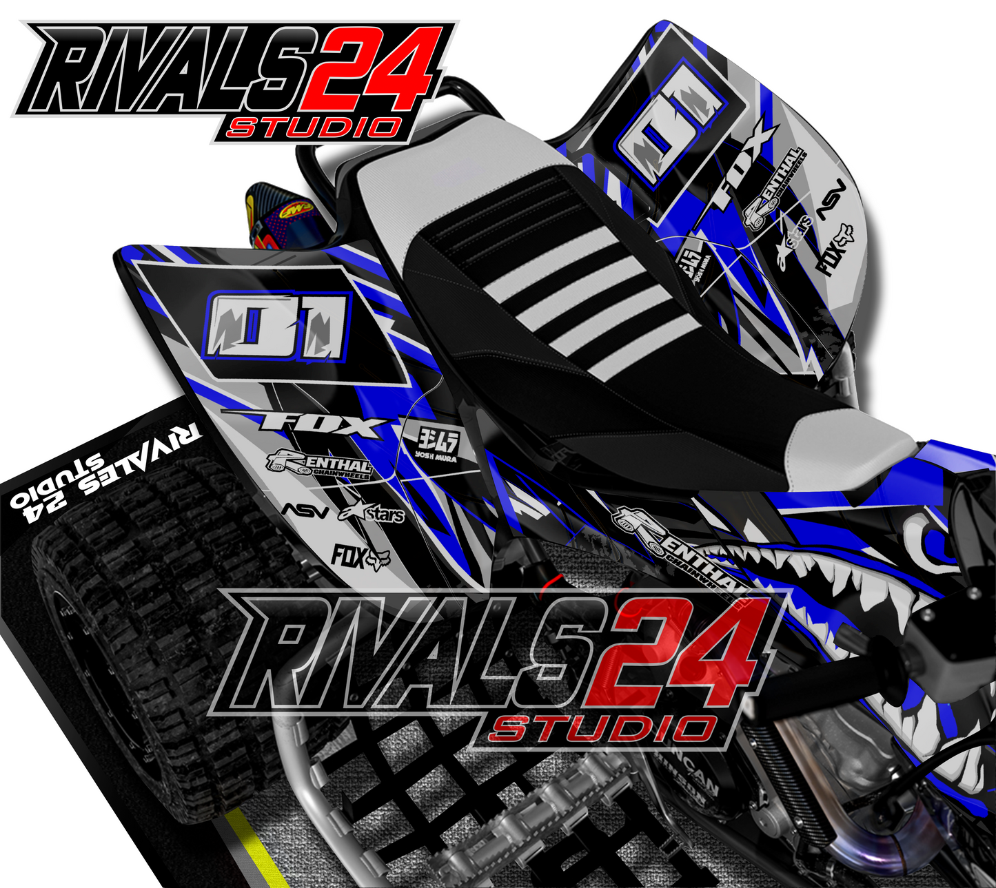 Honda TRX 450R 450ER graphics kit 2004 2005 2006 to 2014 decals