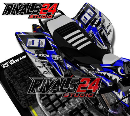 Honda TRX 450R 450ER graphics kit 2004 2005 2006 to 2014 decals