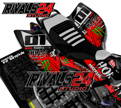 Honda TRX 450R 450ER graphics kit 2004 2005 2006 to 2014 decals