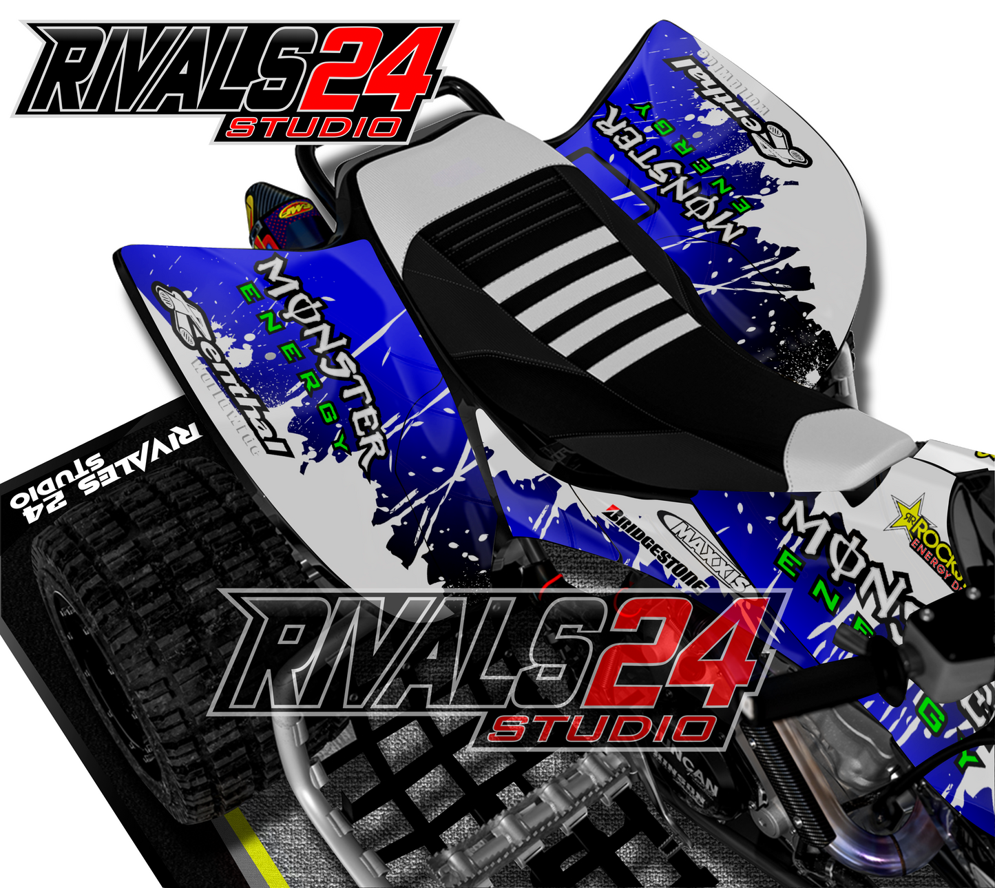 Honda TRX 450R 450ER graphics kit 2004 2005 2006 to 2014 decals