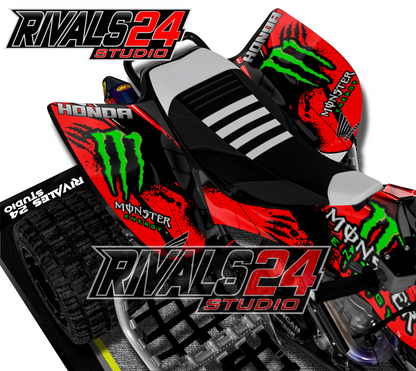 Honda TRX 450R 450ER graphics kit 2004 2005 2006 to 2014 decals