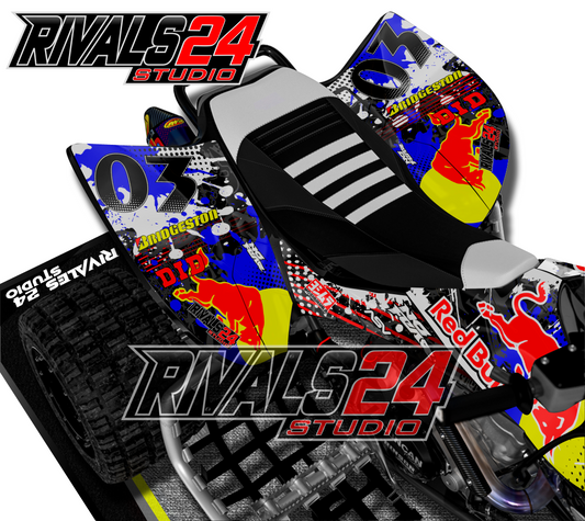 Honda TRX 450R 450ER graphics kit 2004 2005 2006 to 2014 decals