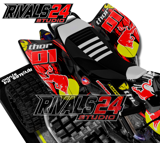 Honda TRX 450R 450ER graphics kit 2004 2005 2006 to 2014 decals