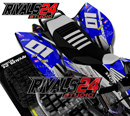 Honda TRX 450R 450ER graphics kit 2004 2005 2006 to 2014 decals