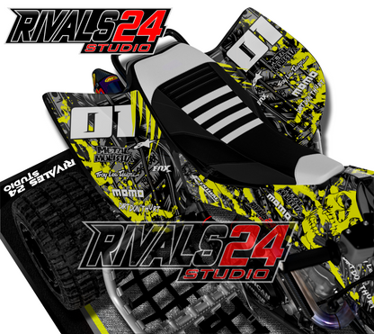 Honda TRX 450R 450ER graphics kit 2004 2005 2006 to 2014 decals