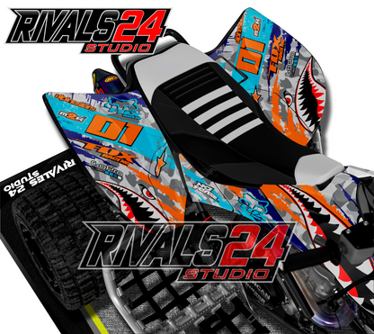 Honda TRX 450R 450ER graphics kit 2004 2005 2006 to 2014 decals
