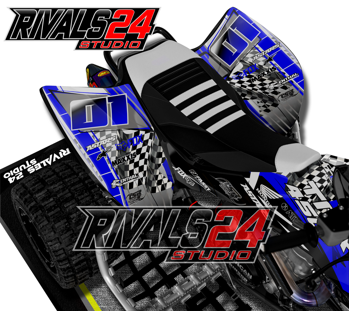 Honda TRX 450R 450ER graphics kit 2004 2005 2006 to 2014 decals
