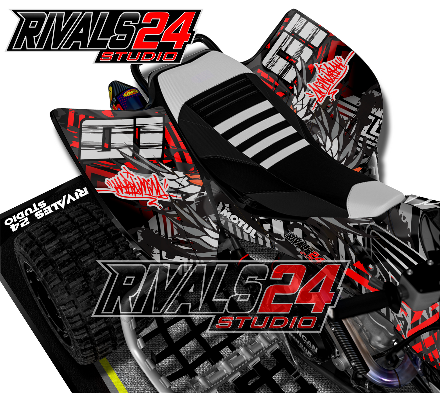 Honda TRX 450R 450ER graphics kit 2004 2005 2006 to 2014 decals