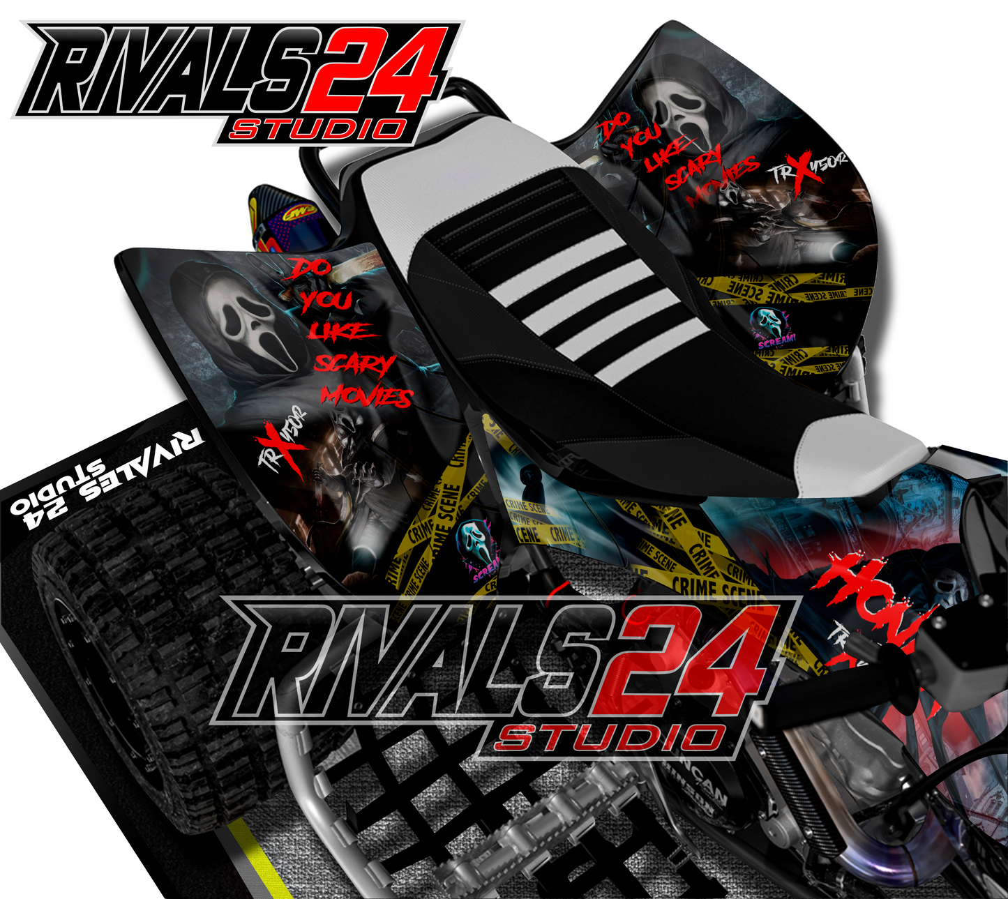 Honda TRX 450R 450ER graphics kit 2004 2005 2006 to 2014 decals