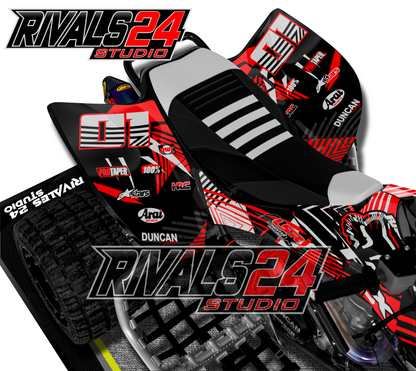 Honda TRX 450R 450ER graphics kit 2004 2005 2006 to 2014 decals