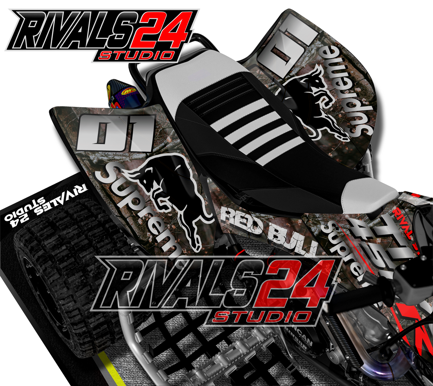 Honda TRX 450R 450ER graphics kit 2004 2005 2006 to 2014 decals