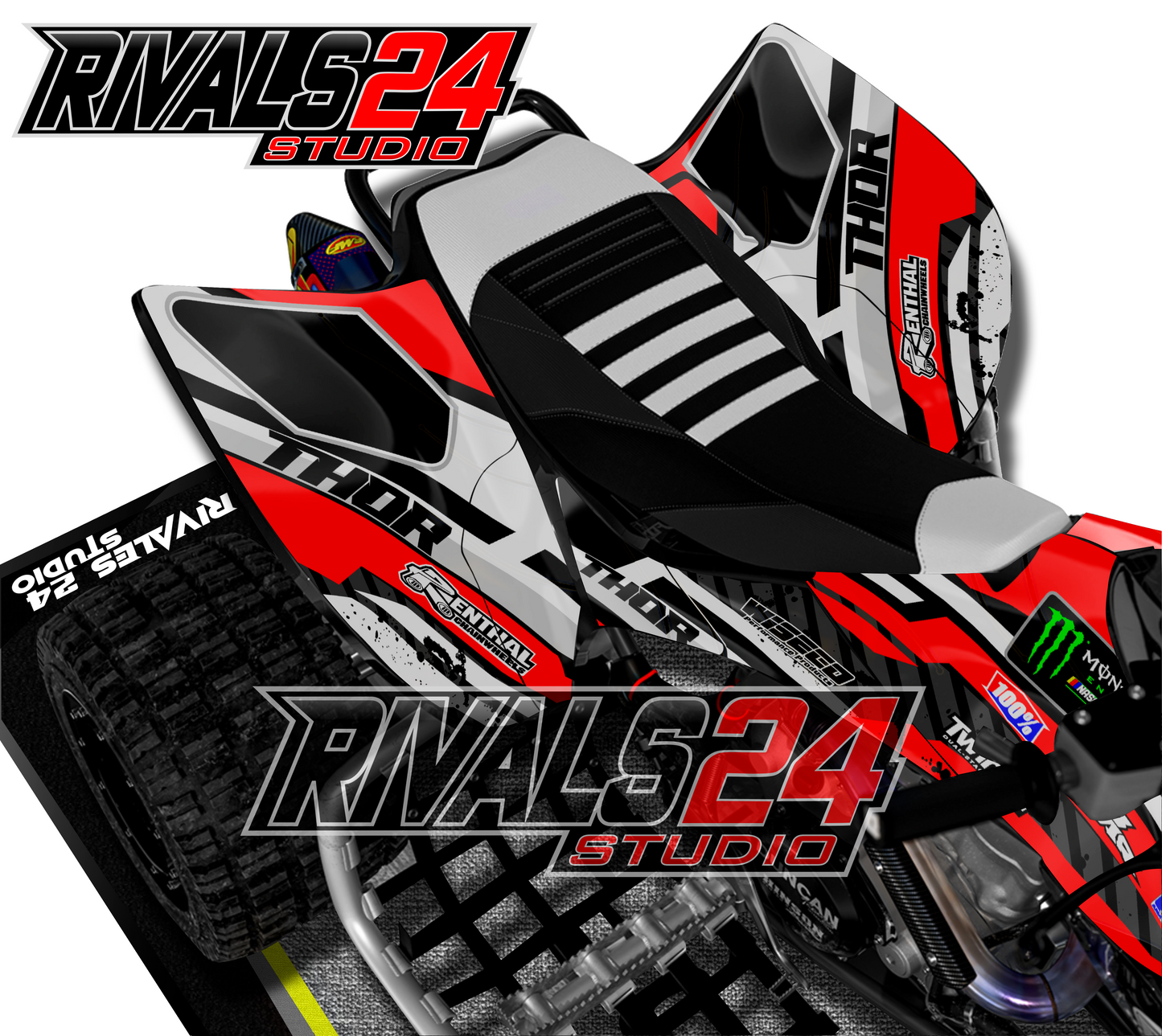 Honda TRX 450R 450ER graphics kit 2004 2005 2006 to 2014 decals