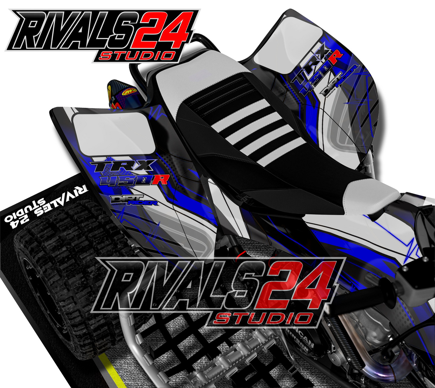 Honda TRX 450R 450ER graphics kit 2004 2005 2006 to 2014 decals