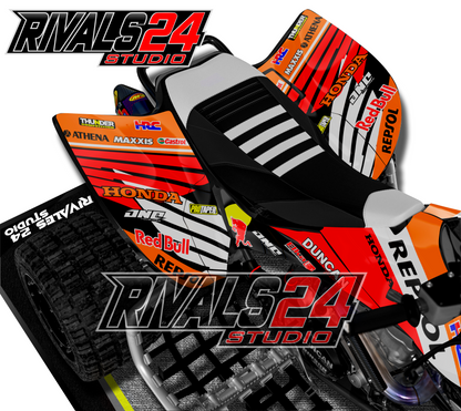 Honda TRX 450R 450ER graphics kit 2004 2005 2006 to 2014 decals