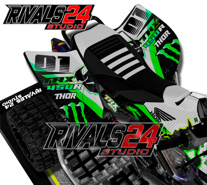 Honda TRX 450R 450ER graphics kit 2004 2005 2006 to 2014 decals