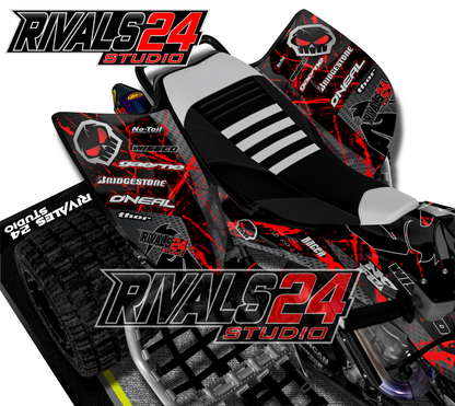 Honda TRX 450R 450ER graphics kit 2004 2005 2006 to 2014 decals