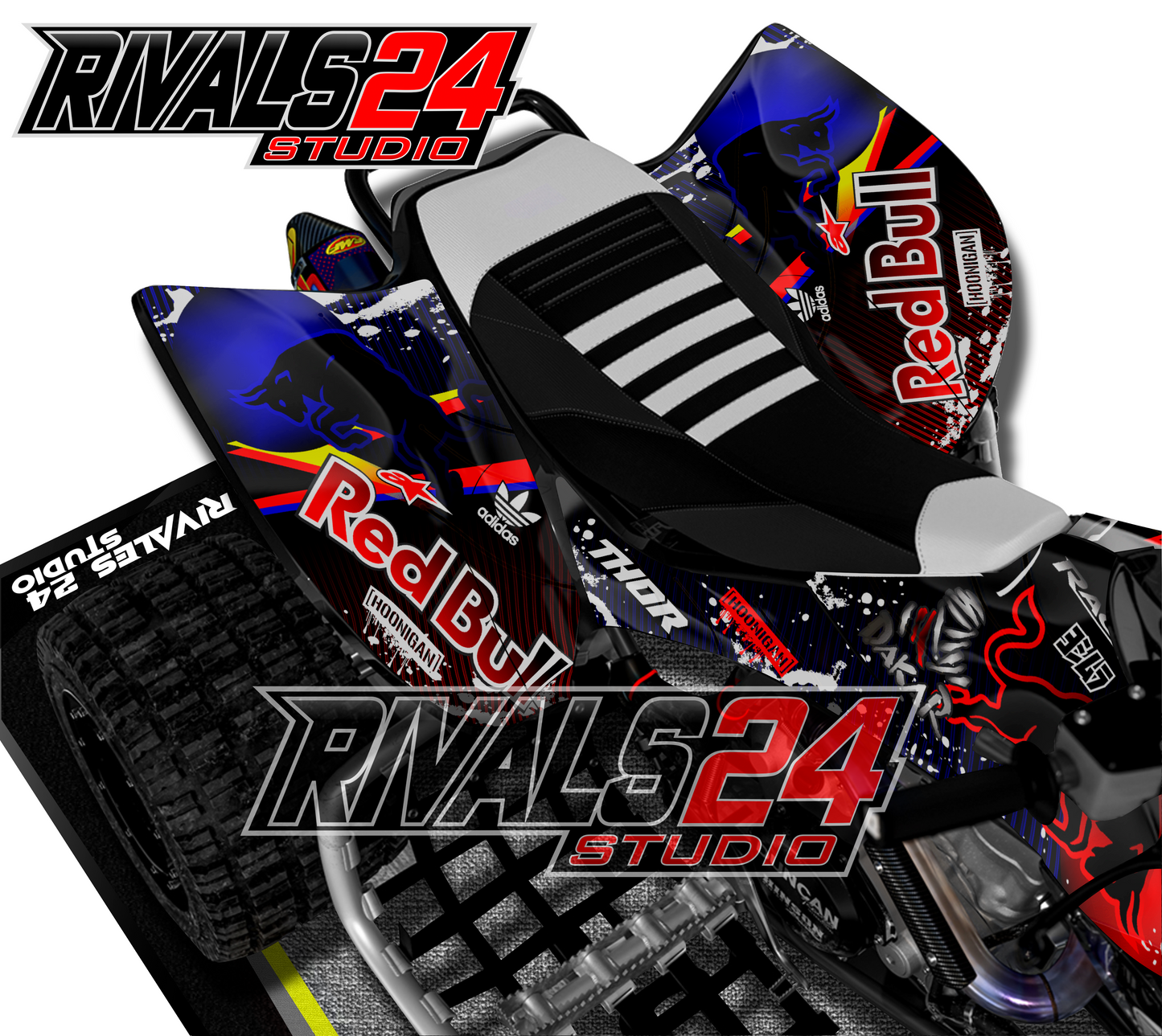 Honda TRX 450R 450ER graphics kit 2004 2005 2006 to 2014 decals