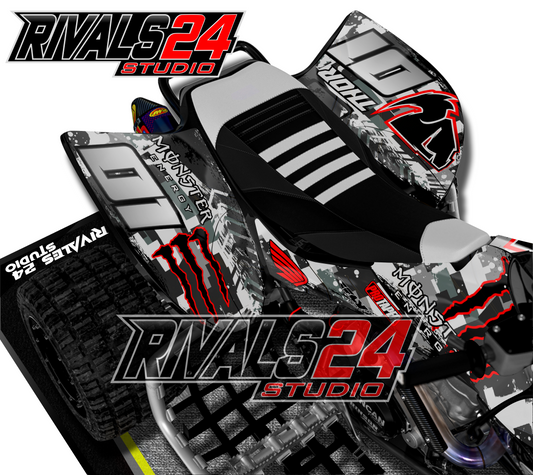 Honda TRX 450R 450ER graphics kit 2004 2005 2006 to 2014 decals