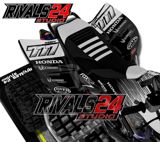 Honda TRX 450R 450ER graphics kit 2004 2005 2006 to 2014 decals