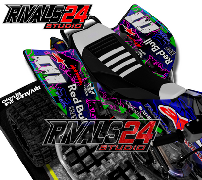 Honda TRX 450R 450ER graphics kit 2004 2005 2006 to 2014 decals