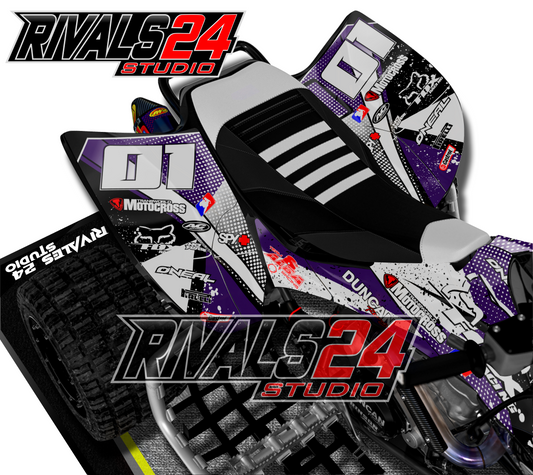Honda TRX 450R 450ER graphics kit 2004 2005 2006 to 2014 decals