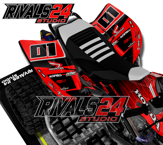 Honda TRX 450R 450ER graphics kit 2004 2005 2006 to 2014 decals
