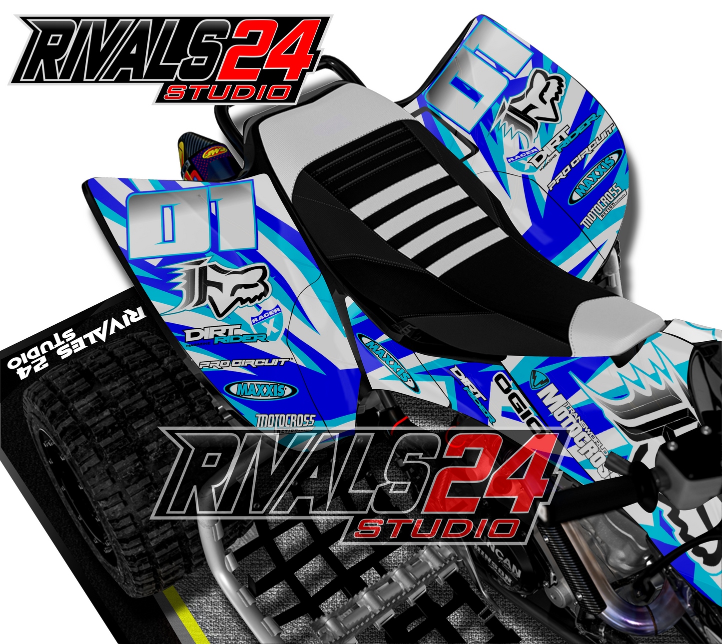 Honda TRX 450R 450ER graphics kit 2004 2005 2006 to 2014 decals