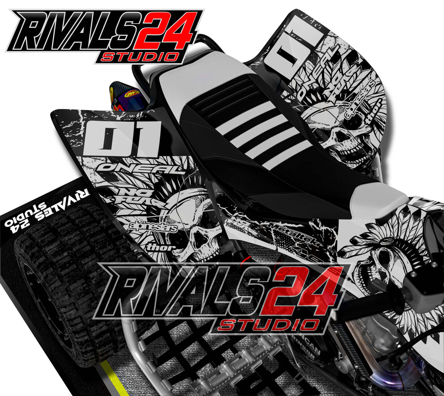 Honda TRX 450R 450ER graphics kit 2004 2005 2006 to 2014 decals