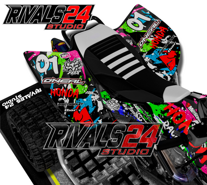 Honda TRX 450R 450ER graphics kit 2004 2005 2006 to 2014 decals