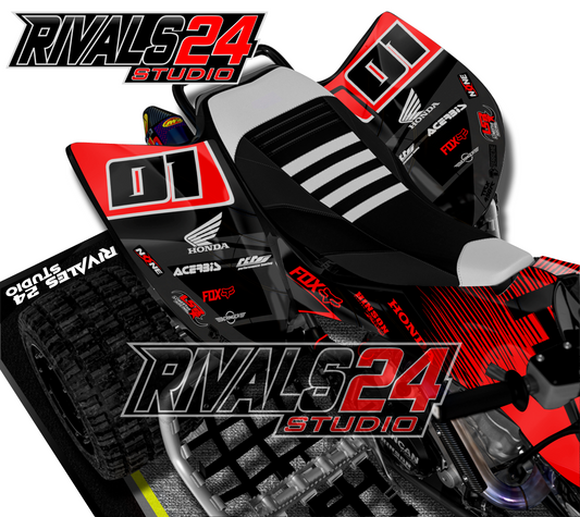 Honda TRX 450R 450ER graphics kit 2004 2005 2006 to 2014 decals