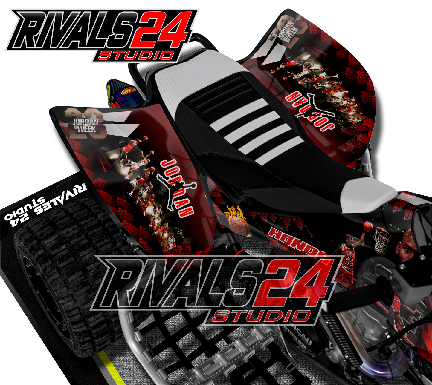 Honda TRX 450R 450ER graphics kit 2004 2005 2006 to 2014 decals