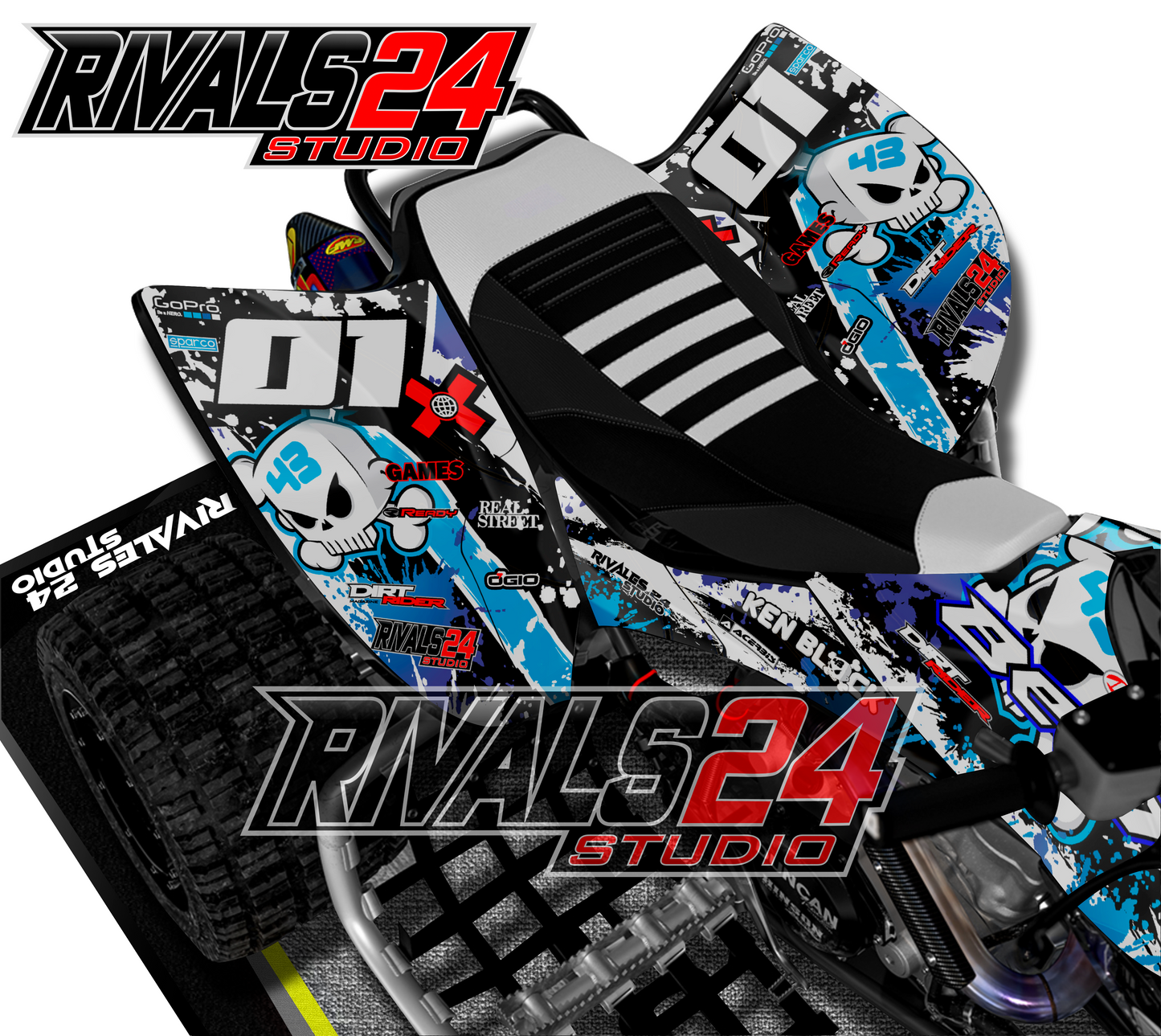 Honda TRX 450R 450ER graphics kit 2004 2005 2006 to 2014 decals