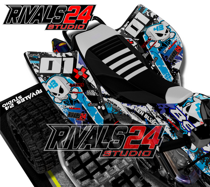 Honda TRX 450R 450ER graphics kit 2004 2005 2006 to 2014 decals