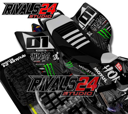 Honda TRX 450R 450ER graphics kit 2004 2005 2006 to 2014 decals