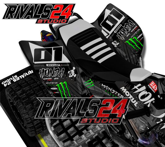 Honda TRX 450R 450ER graphics kit 2004 2005 2006 to 2014 decals