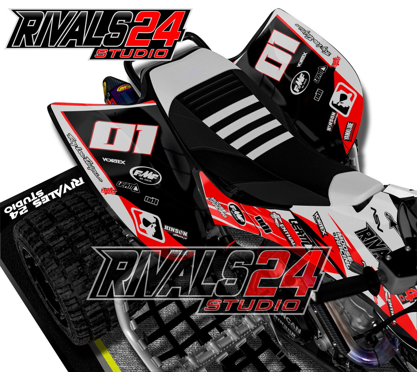 Honda TRX 450R 450ER graphics kit 2004 2005 2006 to 2014 decals