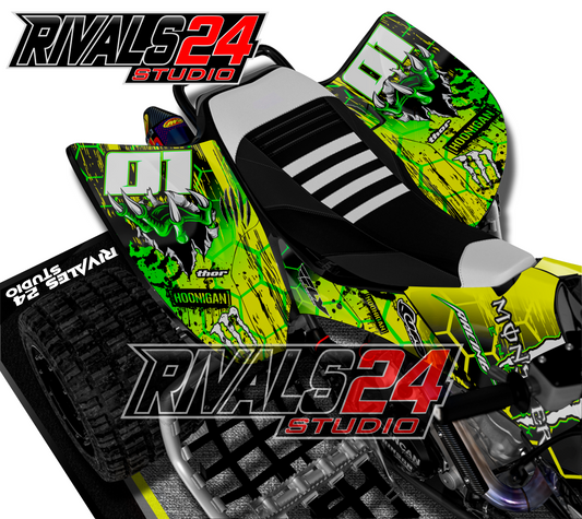 Honda TRX 450R 450ER graphics kit 2004 2005 2006 to 2014 decals