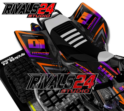 Honda TRX 450R 450ER graphics kit 2004 2005 2006 to 2014 decals