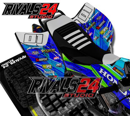 Honda TRX 450R 450ER graphics kit 2004 2005 2006 to 2014 decals