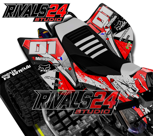 Honda TRX 450R 450ER graphics kit 2004 2005 2006 to 2014 decals