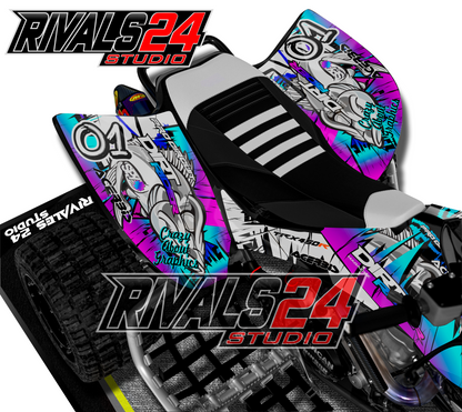Honda TRX 450R 450ER graphics kit 2004 2005 2006 to 2014 decals