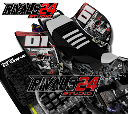 Honda TRX 450R 450ER graphics kit 2004 2005 2006 to 2014 decals