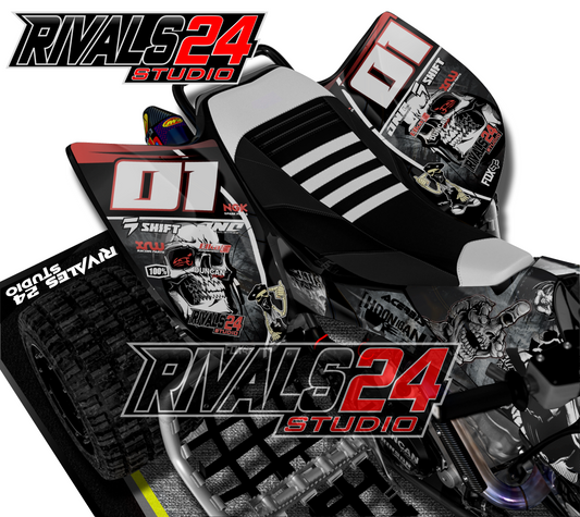 Honda TRX 450R 450ER graphics kit 2004 2005 2006 to 2014 decals