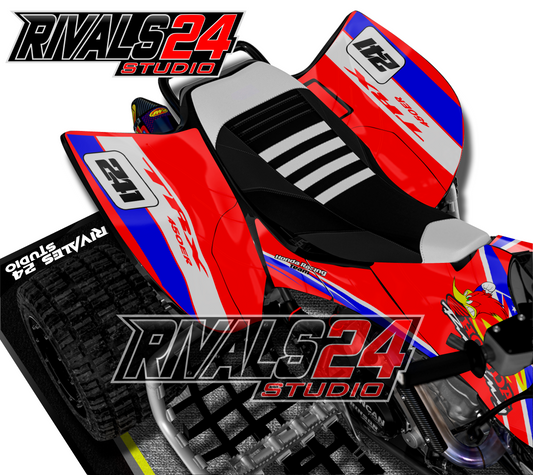 Honda TRX 450R 450ER graphics kit 2004 2005 2006 to 2014 decals